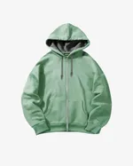 Худи с молнией Зеленый