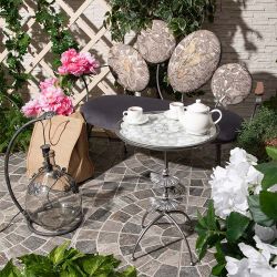 Столик декоративный Терра Роуз Серебро