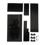 Напольная вешалка для обуви и одежды с полками и крючками 2в1 "New simple floor Clothes Rack" 4яруса- 60х28х158 / 5ярусов- 60х28х175см