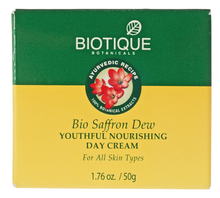 Крем Biotique Bio saffron dew антивозрастной тройное действие Био шафран для лица, 50 г