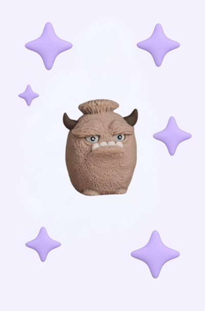 Шоколадная фигурка Монстрик Бу, 4*3*3,5 см