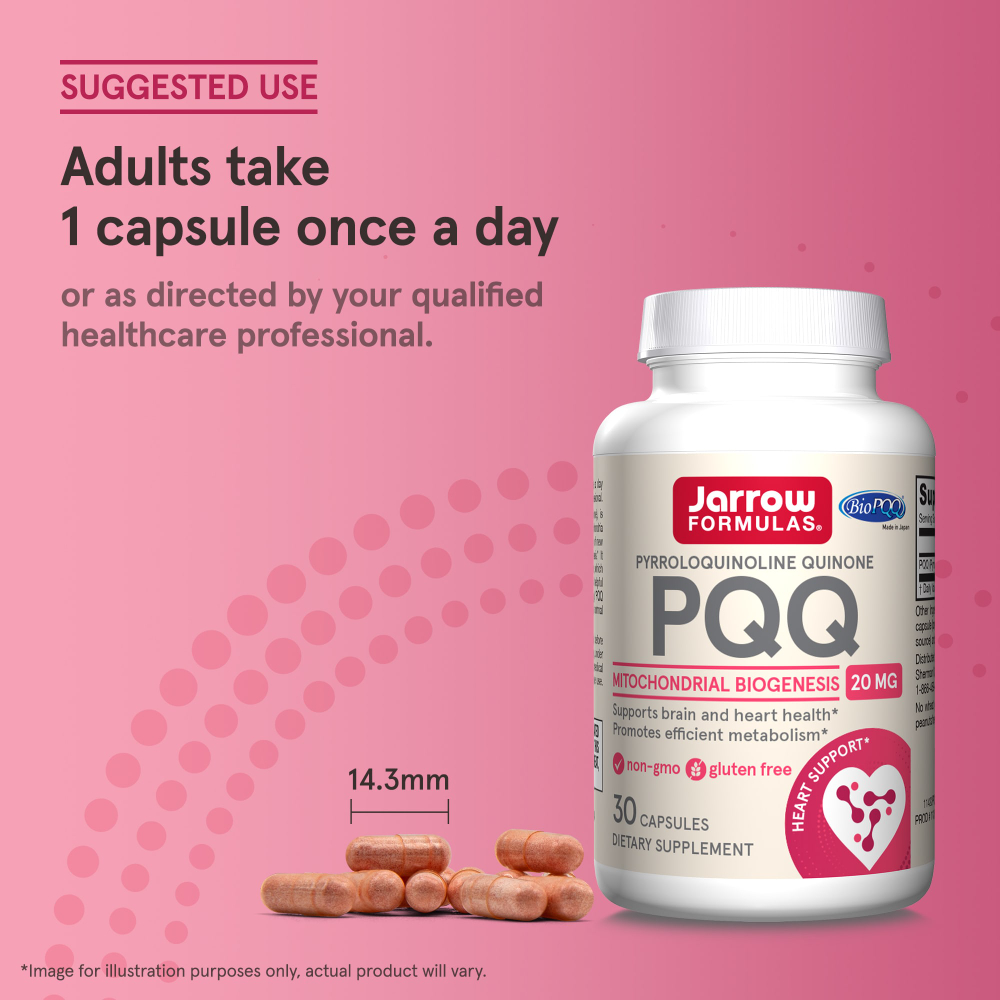 Jarrow Formulas, пирролохинолинхинон, 20 мг, 30 капсул