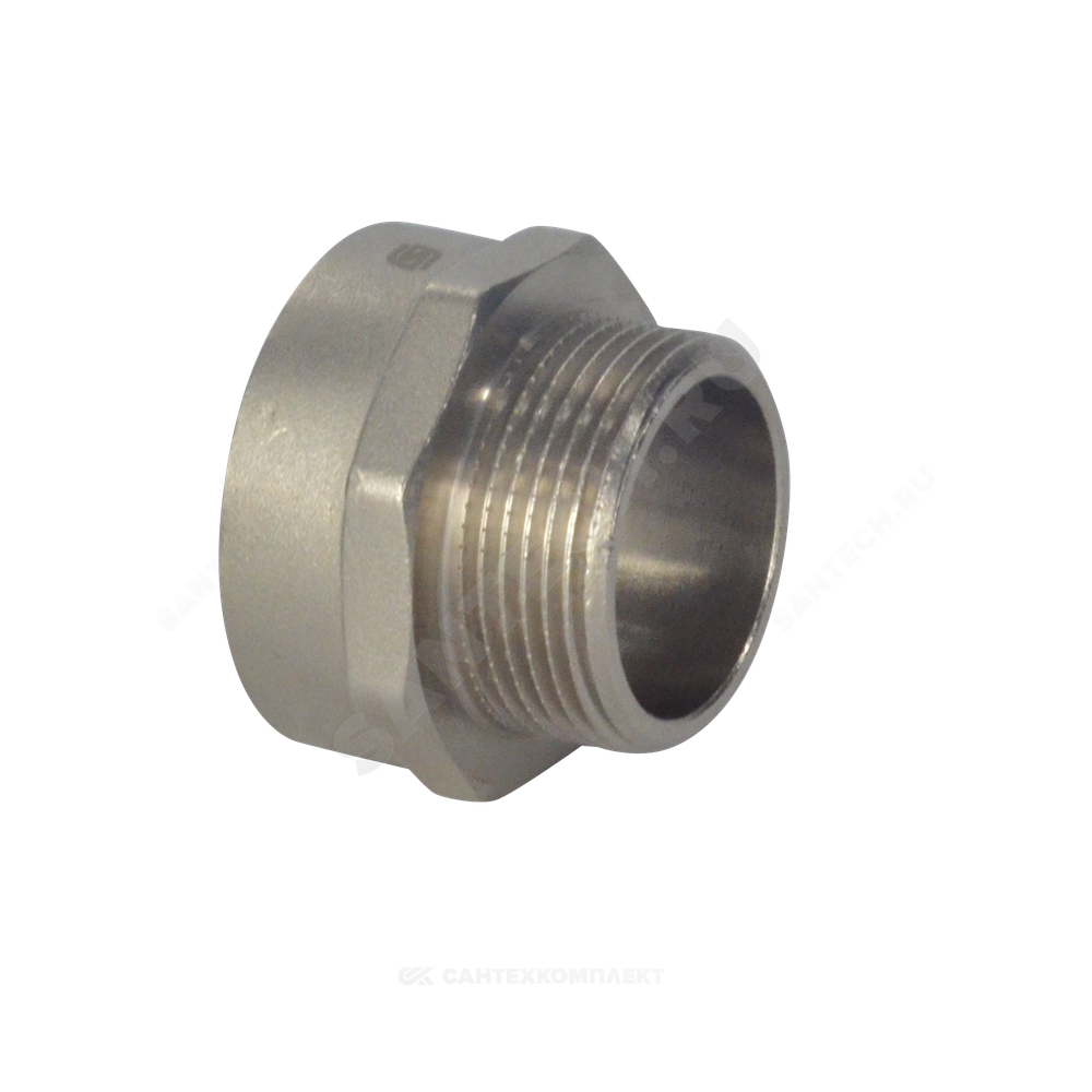 Переход латунь никель Ду 32х20 (3/4"х1 1/4") ВР/НР SantechSystems