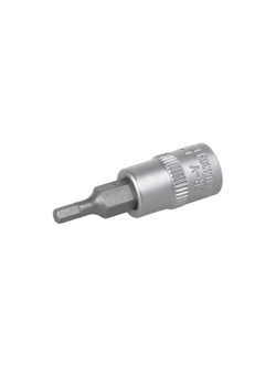 Головка 1/4" со вставкой HEX H3 L=38, на холдере ARNEZI R0004303