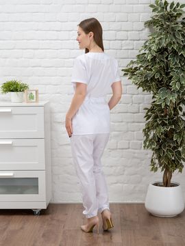 Костюм женский М-112-0 ( Тиси/белый)