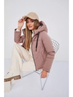 Куртка демисезонная больших размеров с капюшоном