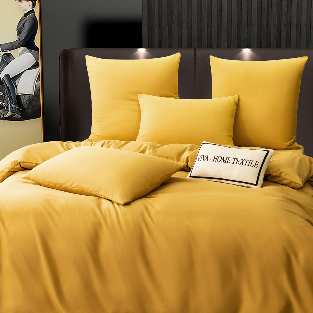 Комплект постельного белья Однотонный Сатин на резинке CSR047