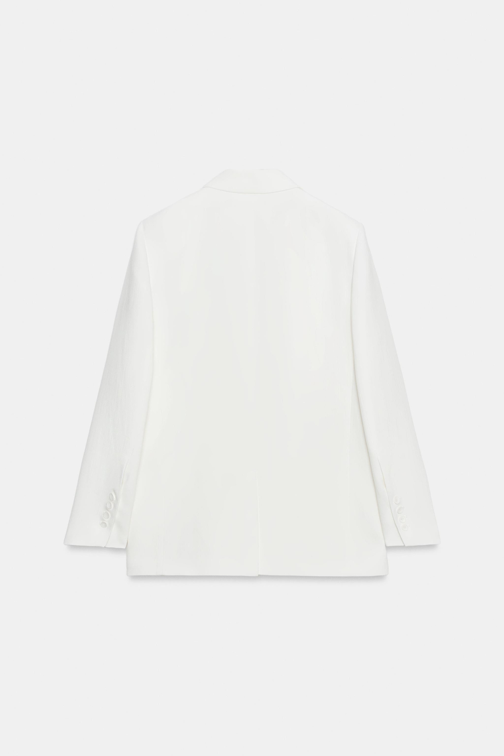 ZARA БЛЕЙЗЕР ПРЯМОГО КРОЯ — ZW COLLECTION, БЕЛЫЙ