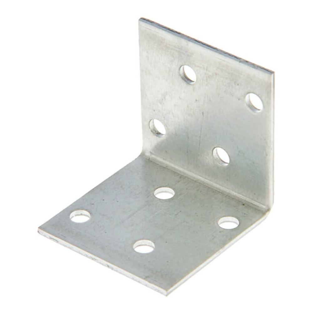 Уголок крепежный 50х50х40х1,8 мм, оцинкованный
