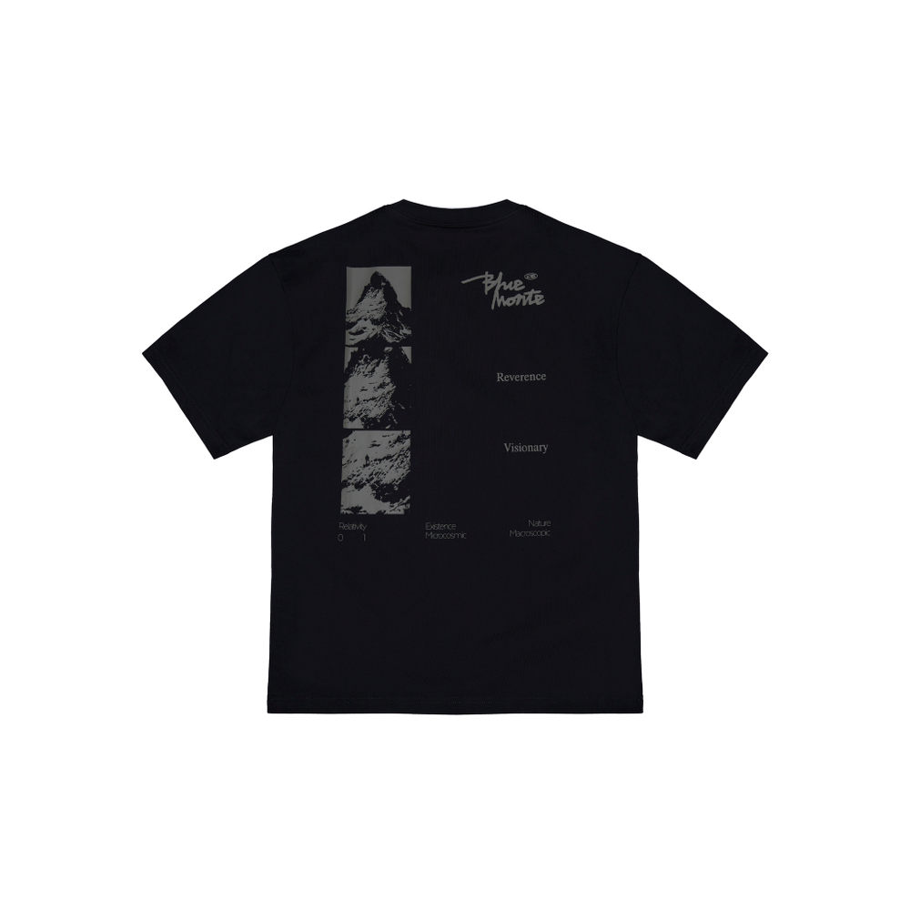 Футболка Nothomme Blue Retro Mountain Print Coolmax Pro T-Shirt "Twilight Black"