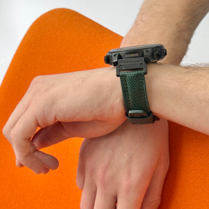 Ремешок для часов Garmin 43 mm с креплением из кожи теленка, зеленого цвета