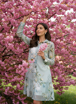 Летнее платье Эльза из прозрачного шифона