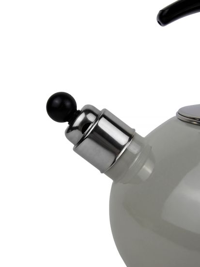 Чайник 2,5 л. эмалированный со свистком Kamille KM 1039B с черной бакелитовой ручкой