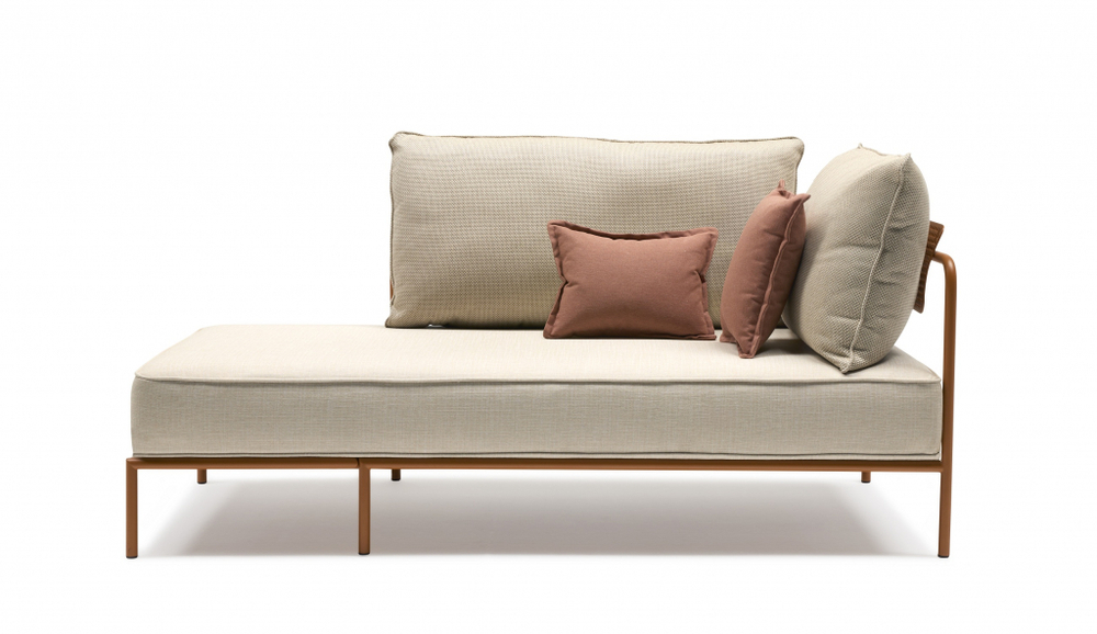 Модуль правый с подушками Scab Design Flap, терракотовый, кремовый