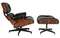 Кресло с оттоманкой Eames Lounge Black Premium U.S. Version