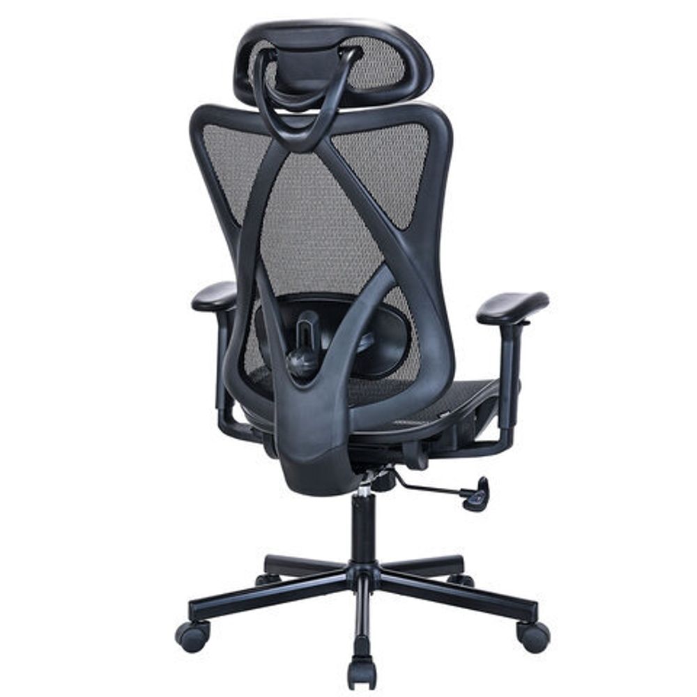 Кресло BRABIX PREMIUM "Axion ER-701", синхромеханизм, регулируемые подголовник и спинка, сетка, черное, 532965