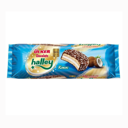 Сендвич-печенье Uker Halley Кокос 10 шт 280 гр