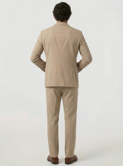 Мужской костюм оверсайз (бежевый) А62