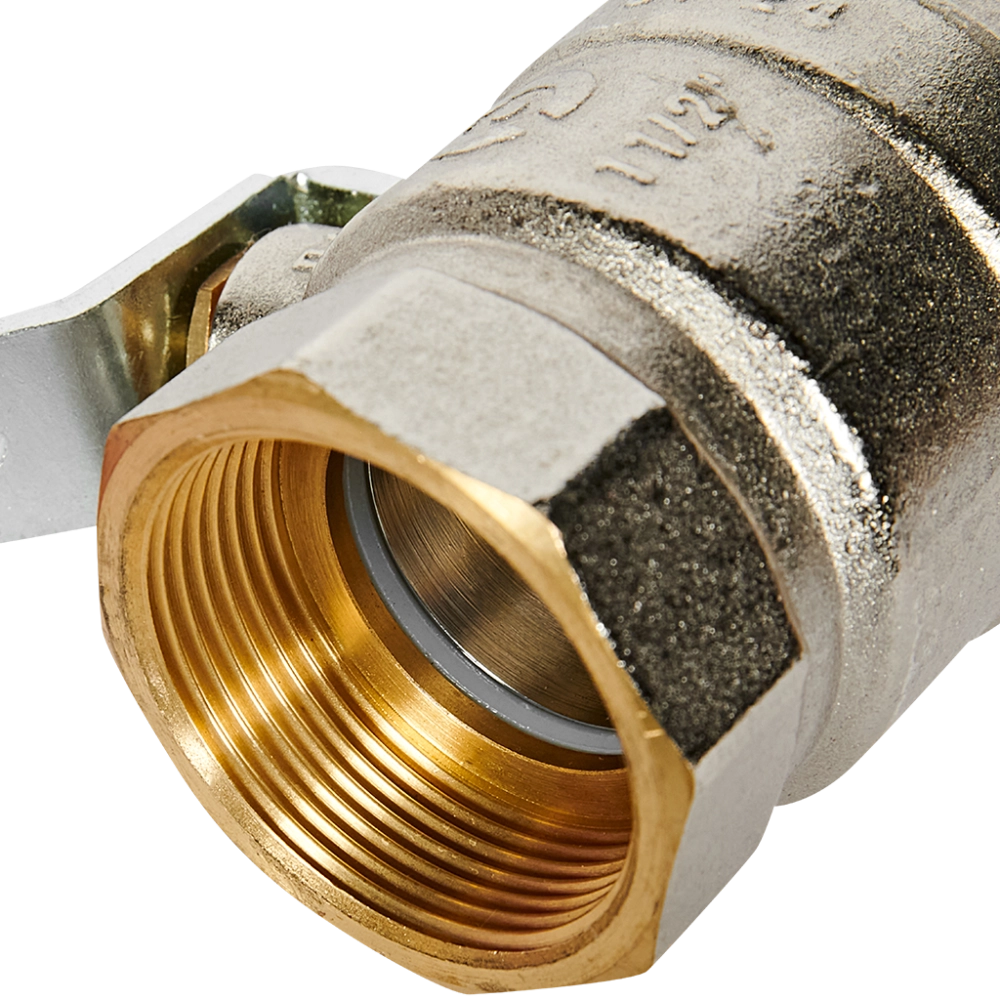 Кран шаровой полнопроходной ROMMER - 1"1/2 (ВР/НР, PN32, ручка-рычаг)