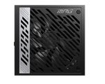 Блок питания MSI 1000W, MPG A1000G PCIE5, Full Modular, ATX, 80+ GOLD, КПД >90%, Fan 135mm, Черный