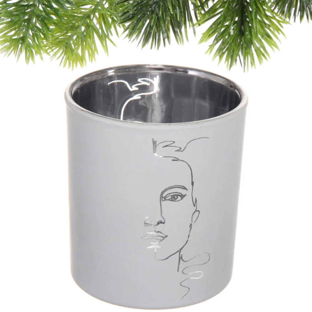 Подсвечник «Нежный силуэт» 7*7,8 см, Белый