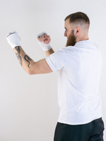 Накладки для каратэ BoyBo BO130, хлопок, белые (уценка)