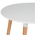Стол LA ALTA TETIS D90 белый