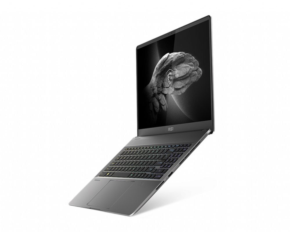 Ноутбук MSI Creator Z16P B12UGST, Core i7-12700H,2.3 GHz,16" QHD+ (2560*1600),165Hz,DDR5 32GB (16GB*2),1TB*1 M.2 PCIe,RTX3070Ti Max-Q GDDR6 8GB,Lunar Gray,1y,Win11Home 9S7-15G121-027