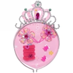 Набор аксессуаров для волос детский «The princess- Лейла», микс 3 цвета (ободок, 4 резинки, 2 заколки,2 краба), 14*22 см