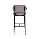 Стул барный Mason, бархат светло-серый 26