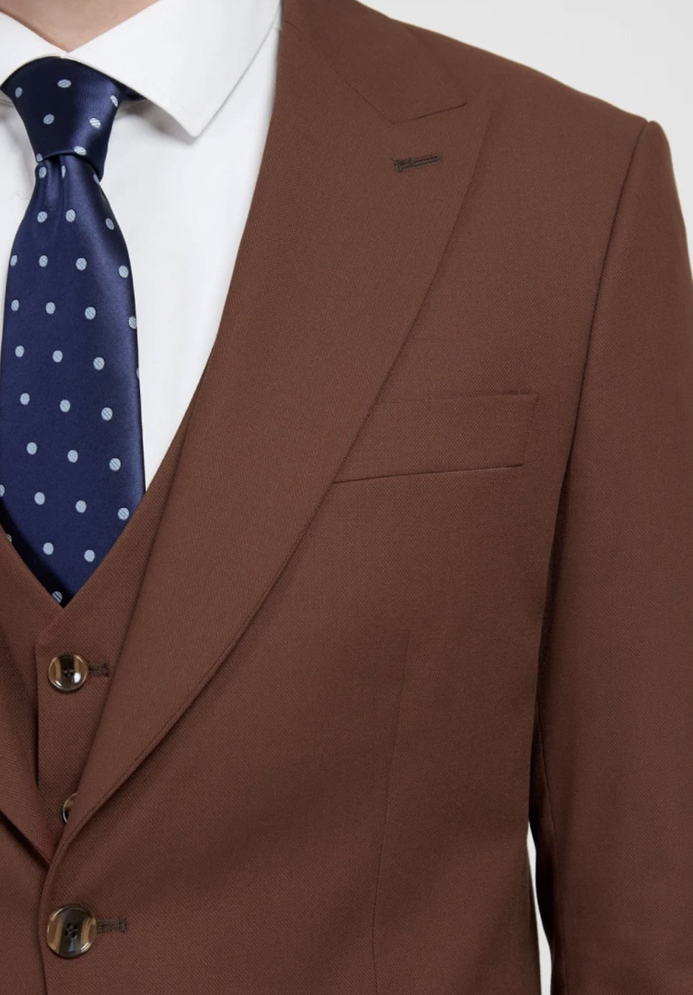 Мужской классический костюм (шоколадный) А32
