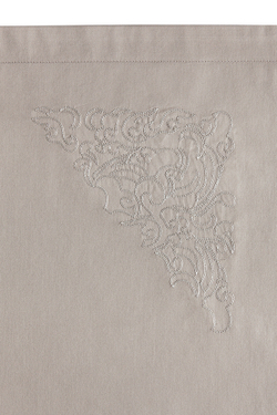 Наволочка с запахом 70х70 Bovi Castello серо-бежевая