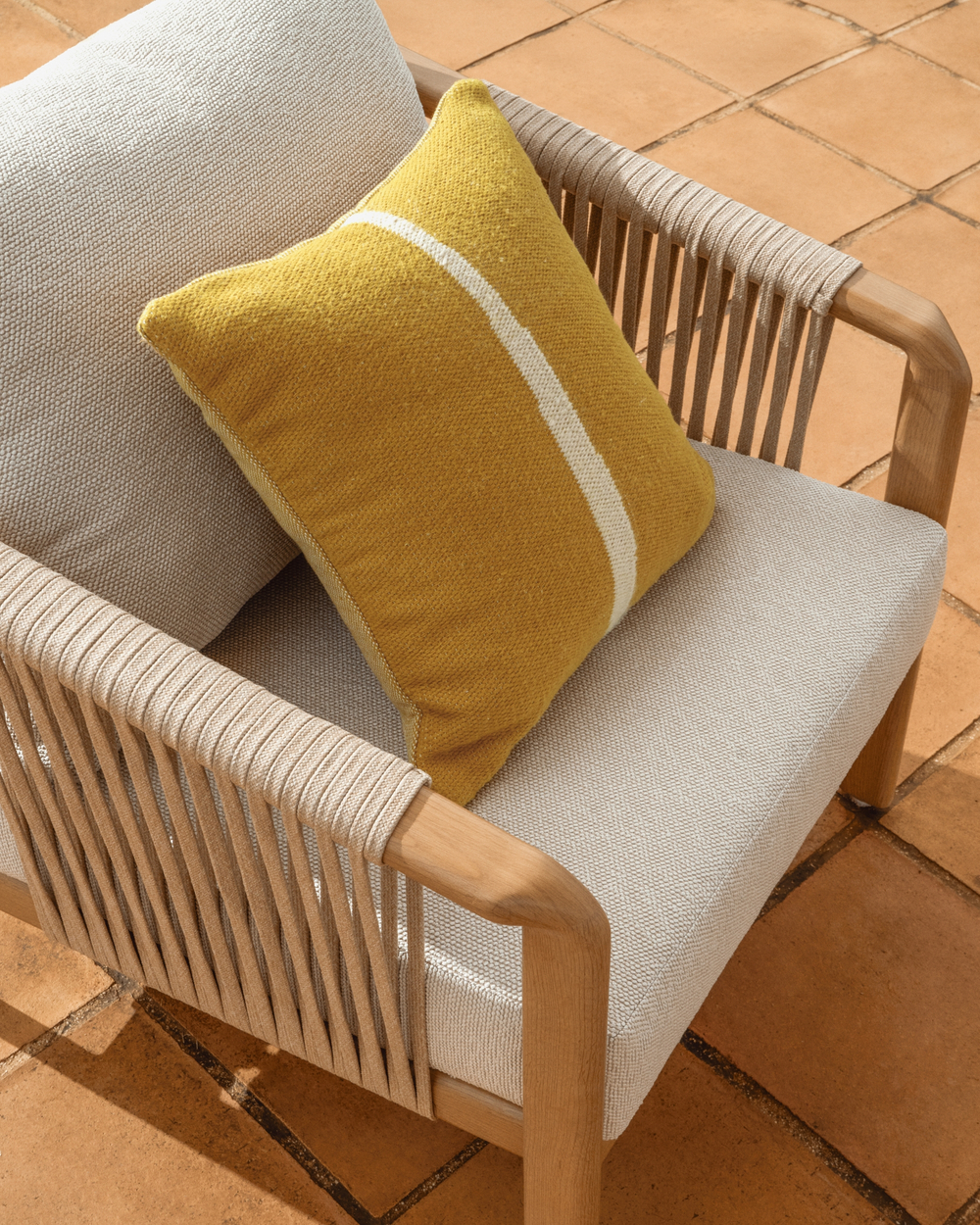 Комплект садовой мебели Sirte из алюминия с отделкой под дерево