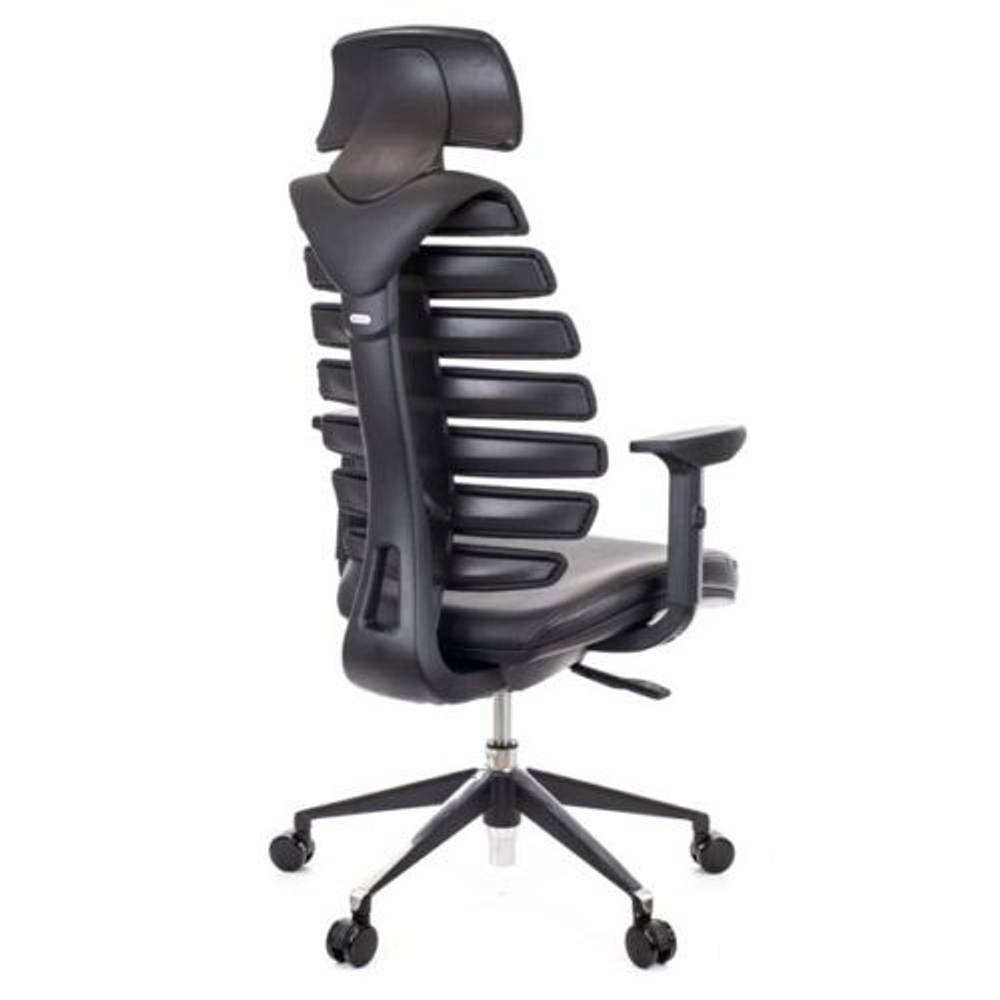 Офисное кресло Everprof Ergo Black, Кожа