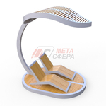 Пергола Лист с шезлонгами