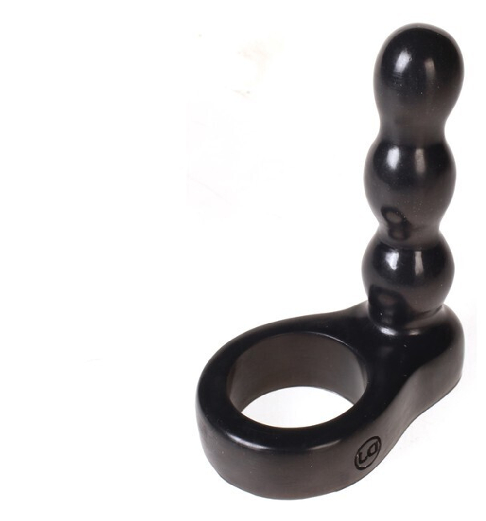 Анальный стимулятор с кольцом The Double Dip 2 (Цвет: черный)