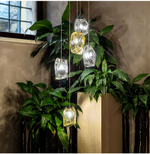 Pendant design lamp Crystal Rock by Lasvit (Clear)