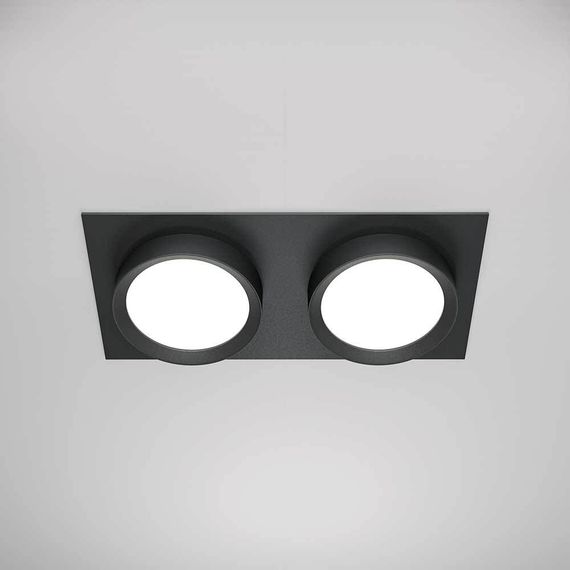 Встраиваемый светильник Maytoni Technical Hoop DL086-02-GX53-SQ-B