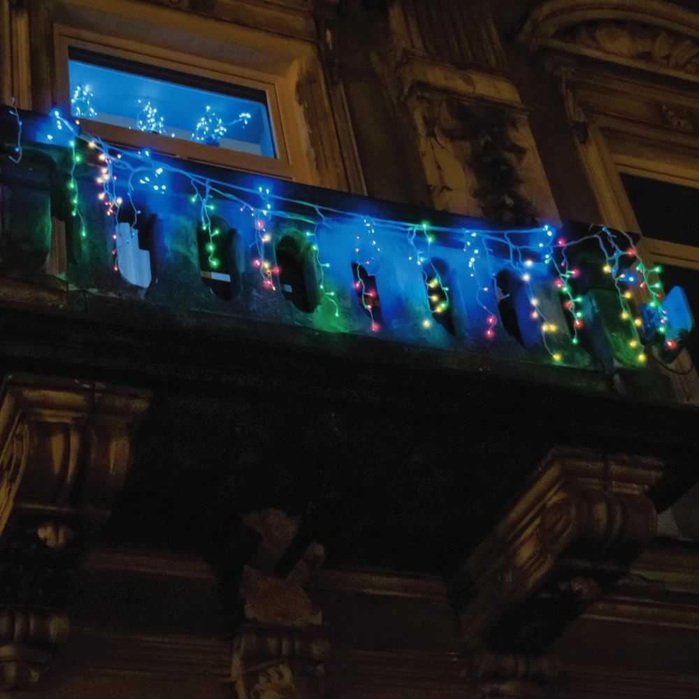 ULD-B20007-480-DTA-RC MULTI IP44 Бахрома светодиодная. 20м. С пультом. 480 светодиодов. Разноцветный свет. Провод прозрачный. ТМ Uniel