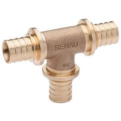 Тройник REHAU равнопроходный 25-25-25 PLATINUM RX, бронза