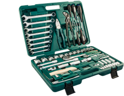S04H52477S Набор инструмента универсальный 1/4", 1/2"DR, 77 предметов