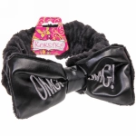 Повязка на голову «Кокетка - Omg!», цвет черный, голубой, розовый и бежевый, 20*5см (упаковка белый ZIP пакет)