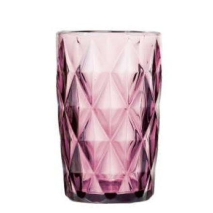 Стакан высокий d=80 мм, h=120 мм, объем 340 мл, стекло, Goreous, SouthGlass (Китай) S04612DLINPURPLE