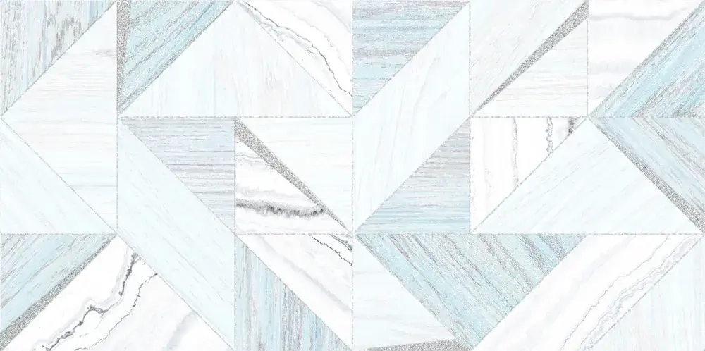 Декоративная плитка ALMA Ceramica DWU09NRT006 North 50x24.9 голубая глянцевая под дерево