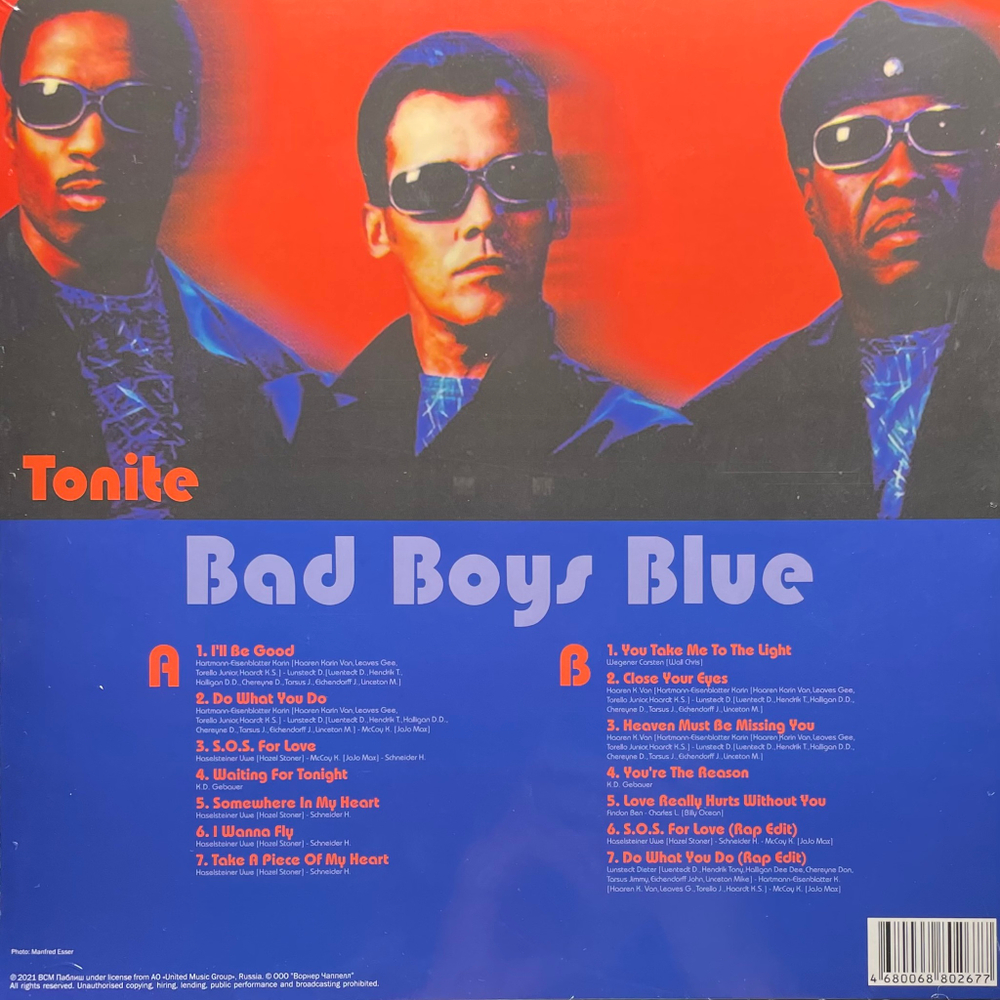 Bad Boys Blue ‎– Tonite (Россия 2023г.) Orange