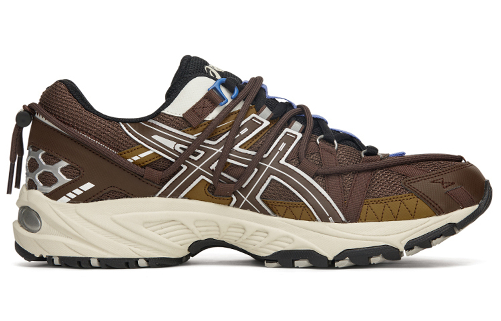 Asics Gel-Kahana TR V2 "Hello Hello" limited set shock absorption, non-slip, wear-resistant, low-cut outdoor functional shoes for men and women with the same brown color