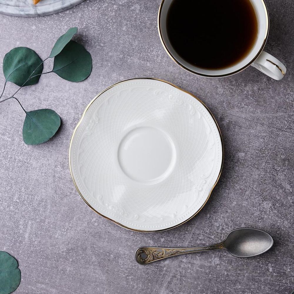 Чайная пара 250 мл d 10,4 см h7,6 см Gold Aristocrat Noble [6]