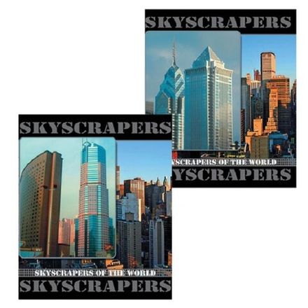 Тетрадь 96л, А5, клетка, Brauberg Города