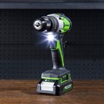 Аккумуляторная ударная дрель шуруповерт Greenworks GD24DD60, 3704107,24v, без АКБ и ЗУ