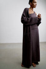 Кардиган ROMEE длинный, ардезия